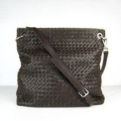 보테가 베네타  80021 Genuine leather Shoulder bag Dark Brown