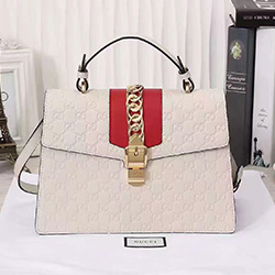 구찌 실비 가죽탑 핸들백