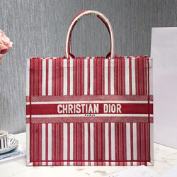 크리스찬디올 멀티컬러 자수 장식 패브릭 백 